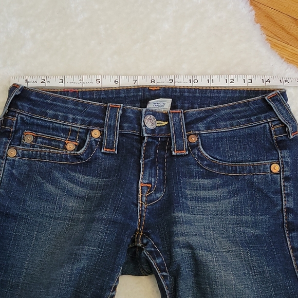 True Religion Dark Wash Jeans (altered) - Picture 7 of 15
